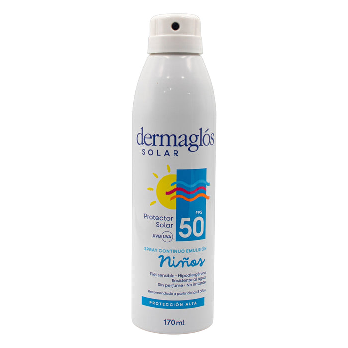 Protector Solar Niño Spray Dermaglos Spf50 X 170Ml