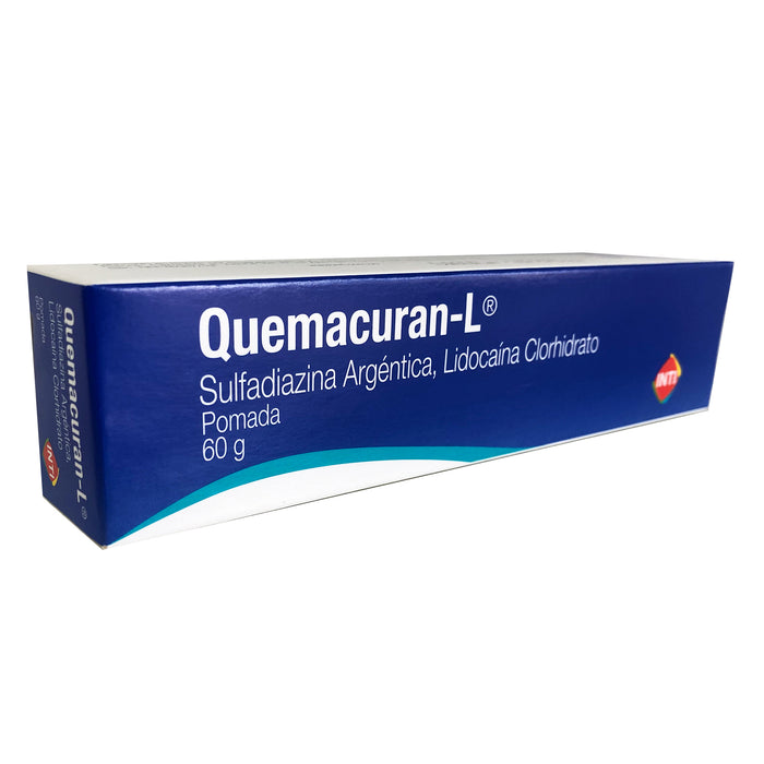 Quemacuran L Pomada Sulfadiazina Argentica 0.01 Y Lidocaina 0.005 X 60G