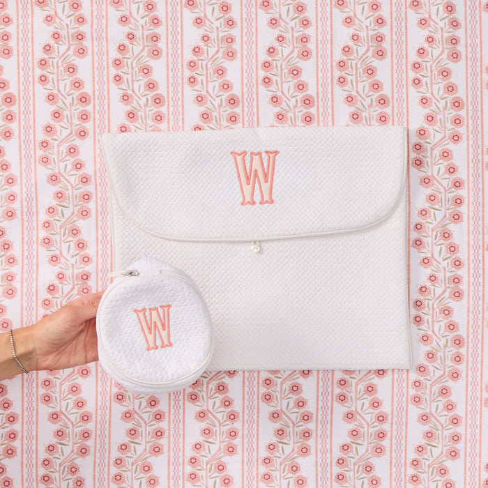 Quilted Travel Jewelry Case