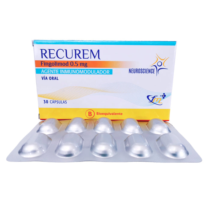 Recurem 0.5 Mg Fingolimod X Cápsula