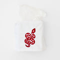 Red Snake Cotton Tissue Box Cover