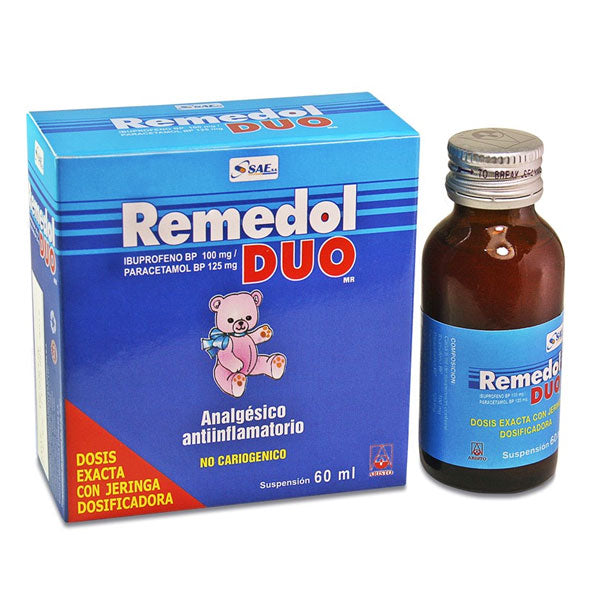 Remedol Duo Susp X 60Ml Paracetamol Ibuprofeno