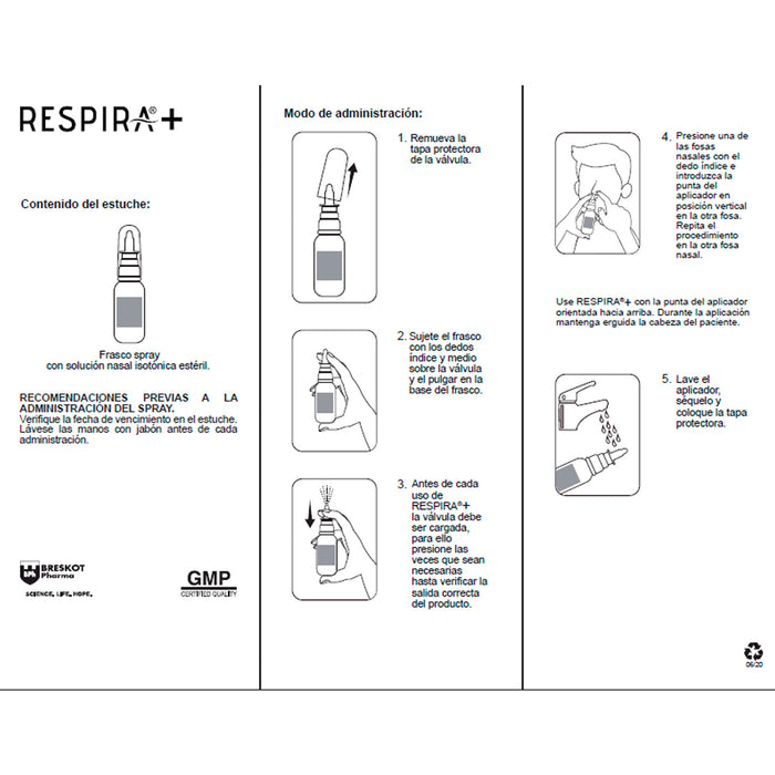 Respira+ 0.9% Sol Nasal Spray X 50Ml Cloruro Sodio