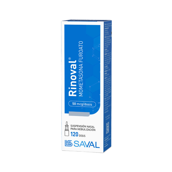 Rinoval 50Mcg Mometasona Suspensión Nasal En Spray X 120 Dosis