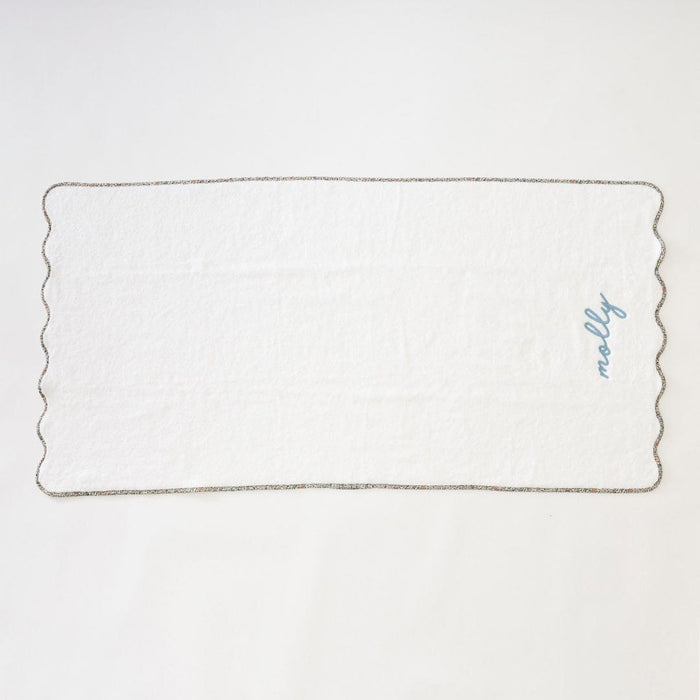 Scallop Bath Towel piped with Liberty London