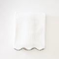 Scallop Bath Towel piped with Liberty London