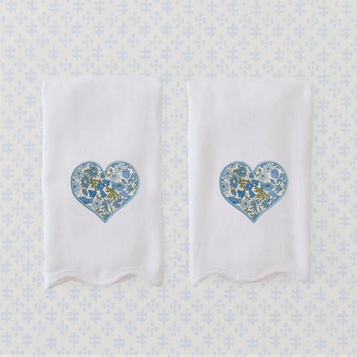 Liberty Blue Heart / No Embroidery