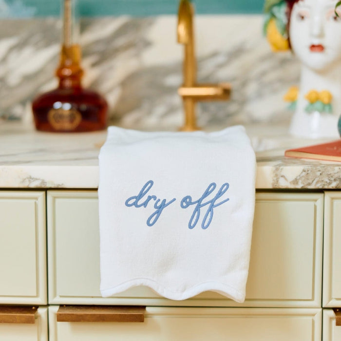 Scallop Powder Bath Towels (pair)