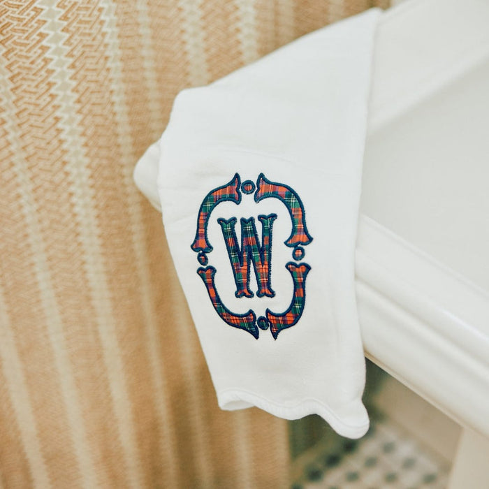 Scallop Powder Bath Towels (pair)