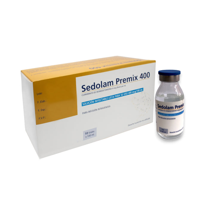 Sedolam Premix Dexmedetomidina 400 Mcg Iv X 100 Ml
