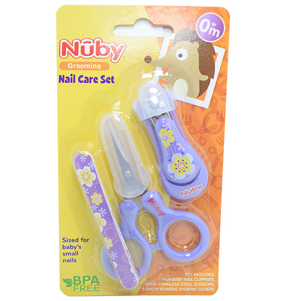 Set Corta Uñas + Tijeras + Lima De Uñas Nuby 0 Meses Para Adelante