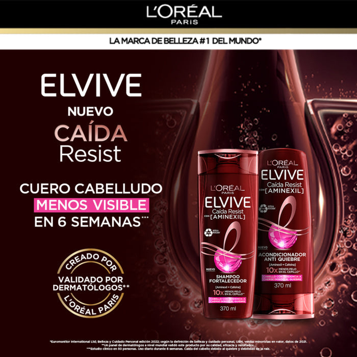 Shampoo Anti Caída Elvive Cabello Quebradizo X 370Ml