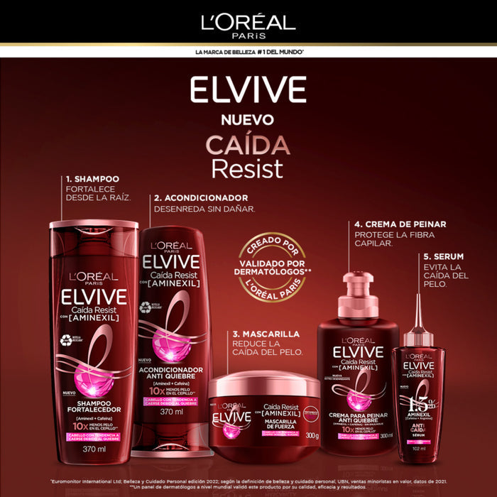 Shampoo Anti Caída Elvive Cabello Quebradizo X 370Ml