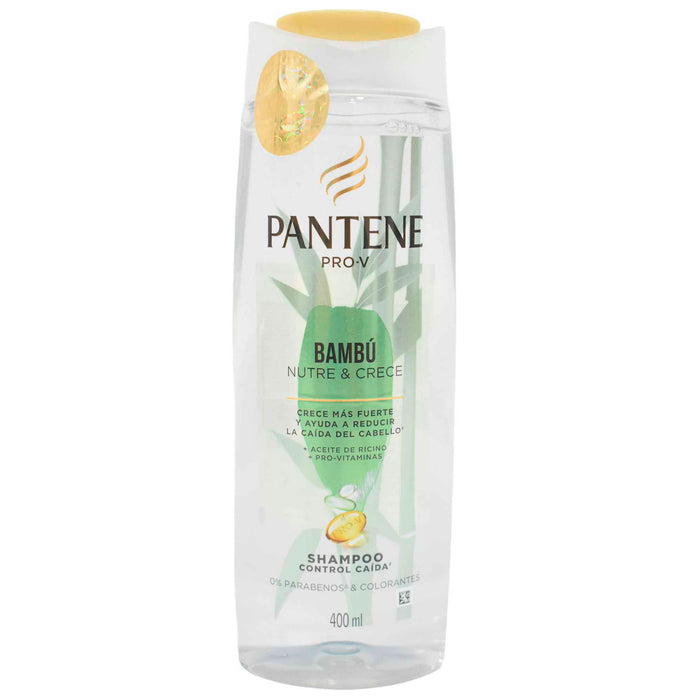 Botella de Shampoo Pantene Pro-V Bambú Control de Caída, 700ml.