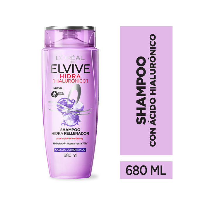 Shampoo Elvive Hidra Hialurónico - Cabello Deshidratado X 680Ml