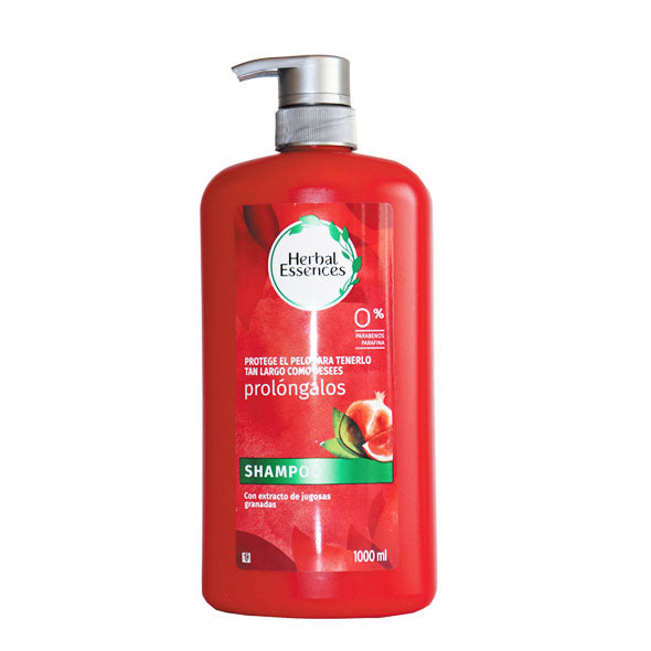 Botella grande de Shampoo Herbal Essences Prolongalo, 1L.