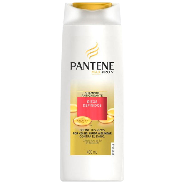 Botella de Shampoo Pantene Rizos Definidos, 400ml.