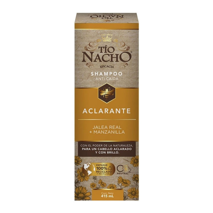 Shampoo Tío Nacho Aclarante Para Caída X 415Ml