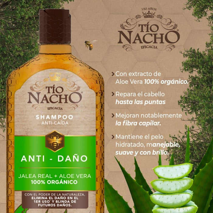 Shampoo Tío Nacho Aloe Vera X 415Ml