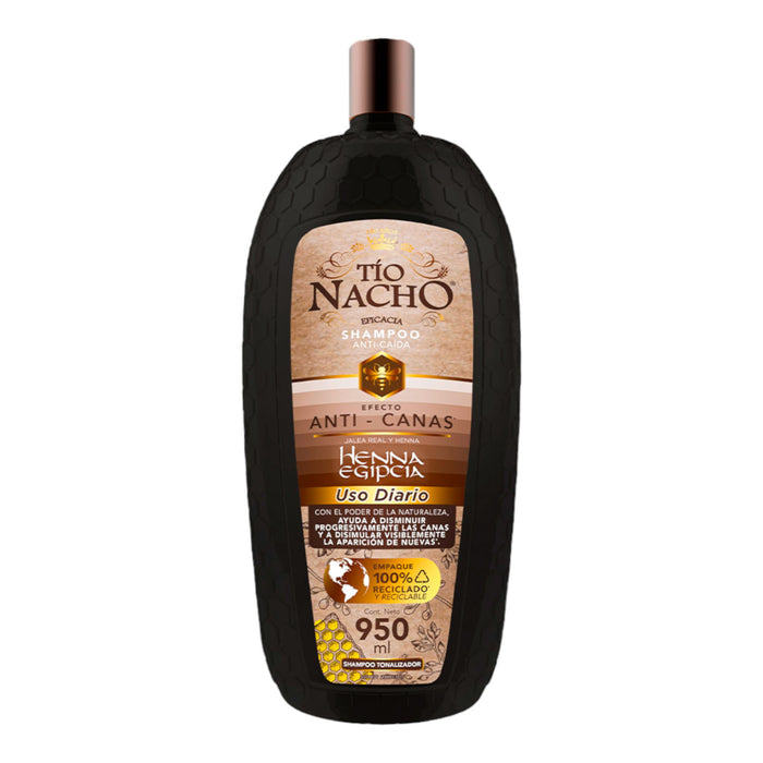 Shampoo Tio Nacho Henna Egipcia Anti-Canas X 950Ml