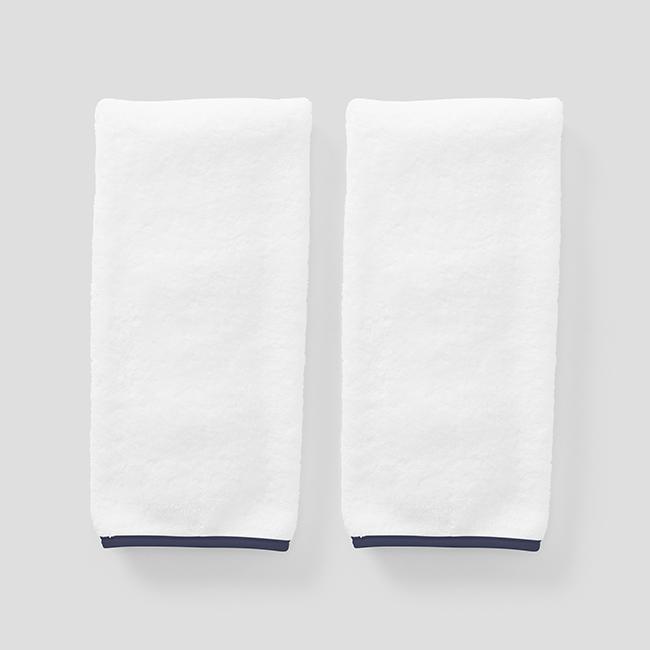 Navy on White / No Embroidery