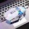 Silent wired gaming mouse - white version