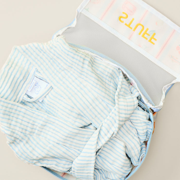 Small Dolce Vita packing cube with breathable mesh top for organized travel packing.