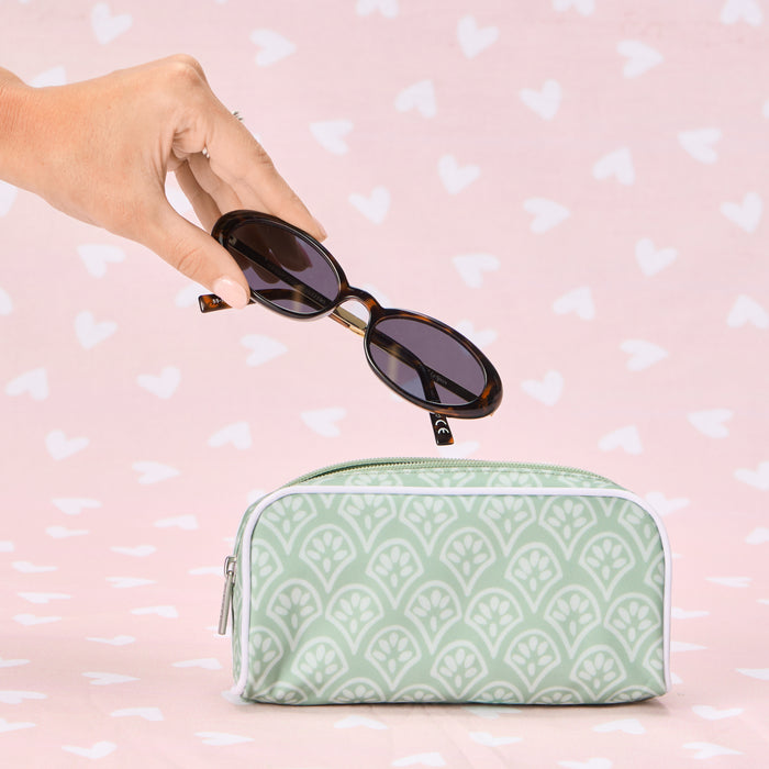 Green Block Print / No Embroidery
