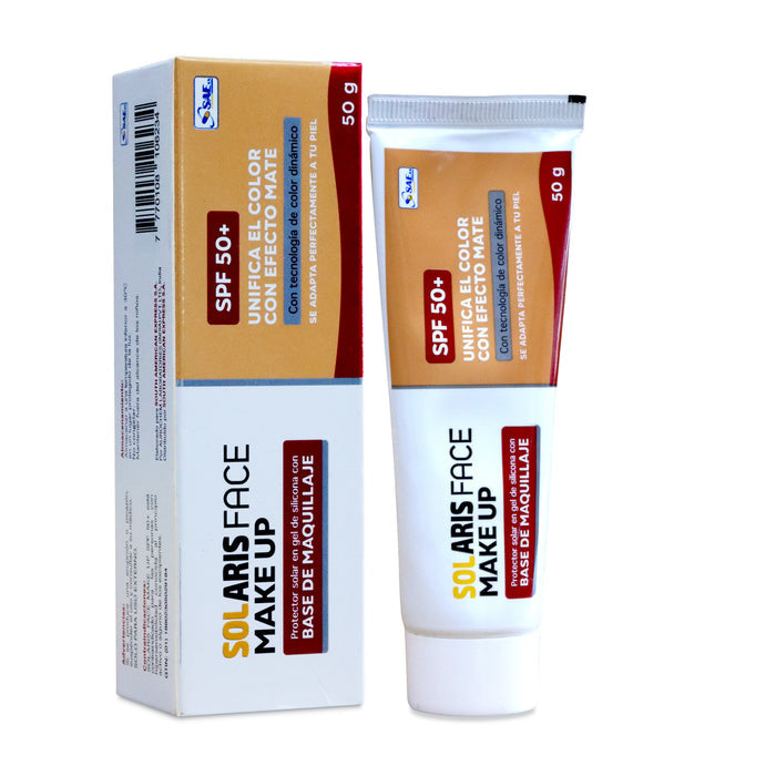 Solaris Face Bloqueador Solar Fps50+ Gel C/Base X 50Gr