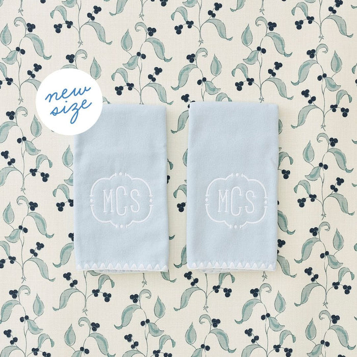 Stitched Edge Powder Bath Towels (pair)
