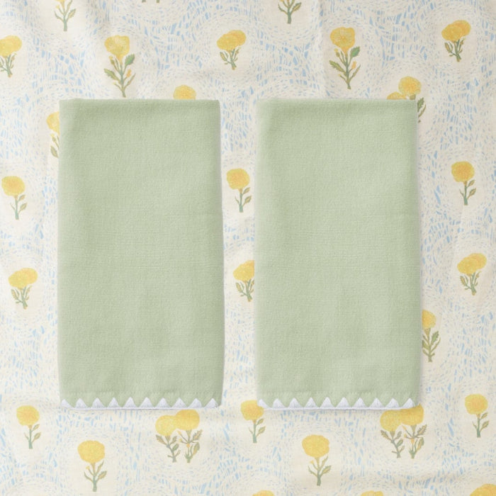 White on Green / No Embroidery
