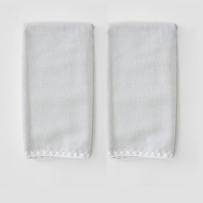 White on Grey / No Embroidery