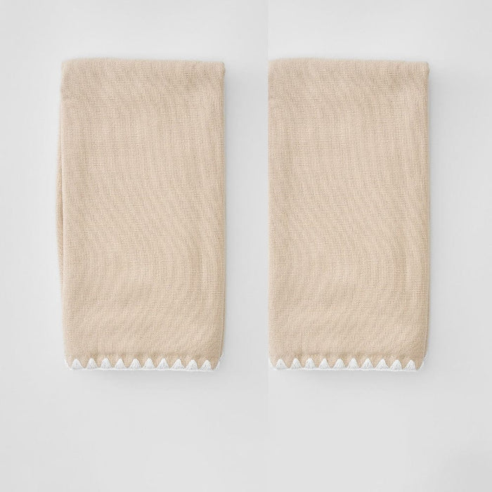 Stitched Edge Powder Bath Towels (pair)