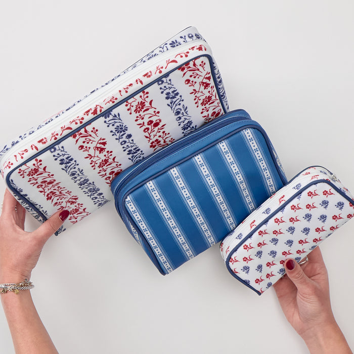 Summersalt x Weezie Patterned Toiletry Bag Trio (3 pieces)