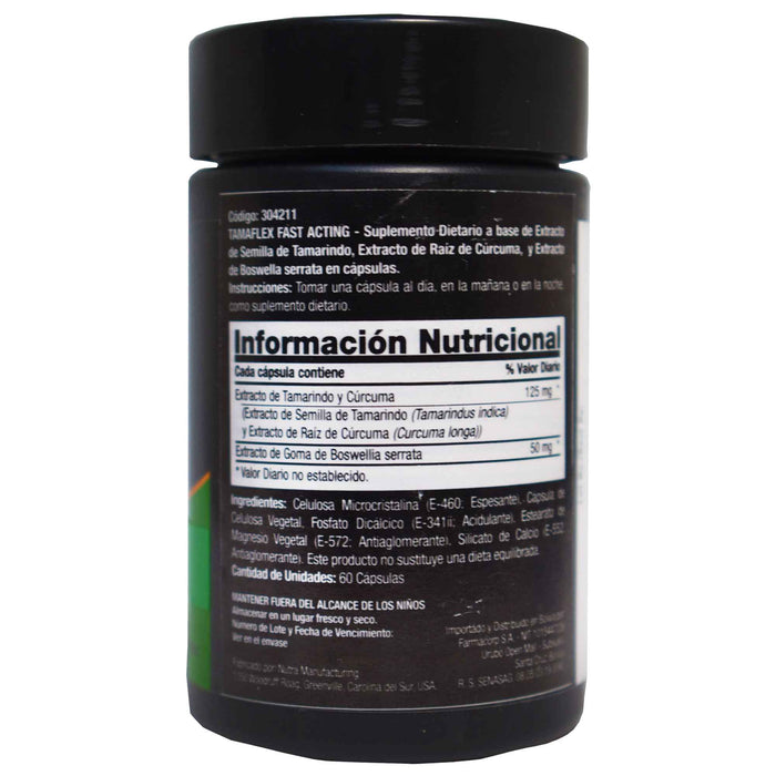 Suplemento Alimenticio Tamaflex X 60 Capsulas