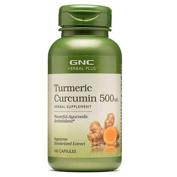 Suplemento Gnc Turmeric Curcumin 500Mg Cúrcuma X 100 Cápsulas