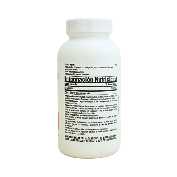 Suplemento L Arginine 500 X 90 Cápsulas