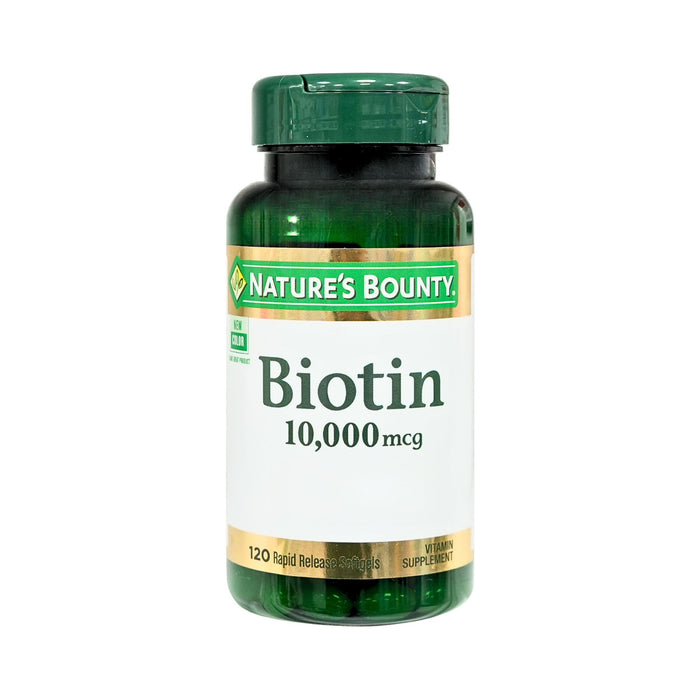 Suplemento Natures Bounty Biotin 10000Mcg X 120 Cápsulas