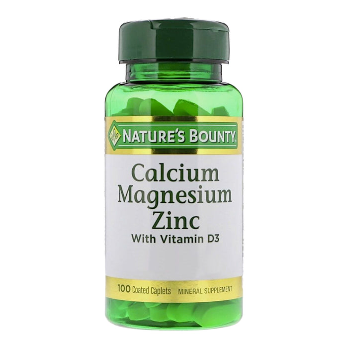 Suplemento Nature's Bounty Calcium Magnesium Zinc D3 X100 Tabletas