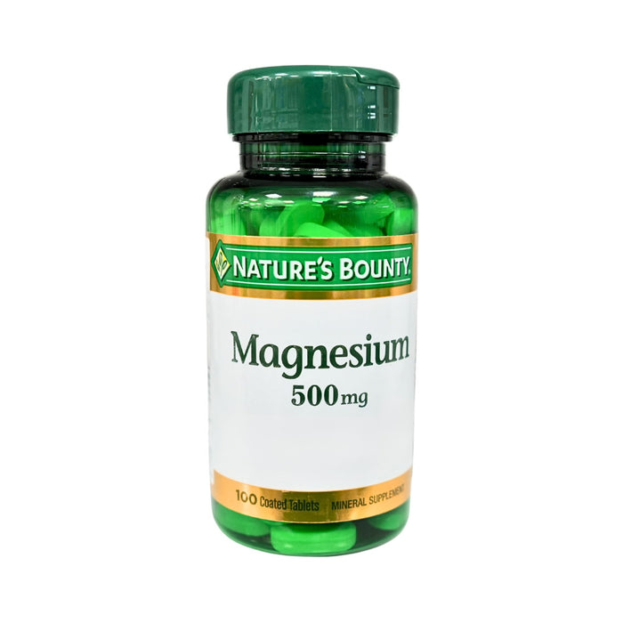 Suplemento Natures Bounty Magnesium 500Mg X 100 Tabletas
