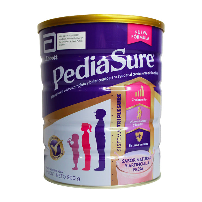 Suplemento Nutricional Pediasure Sabor Fresa X 900 Gr