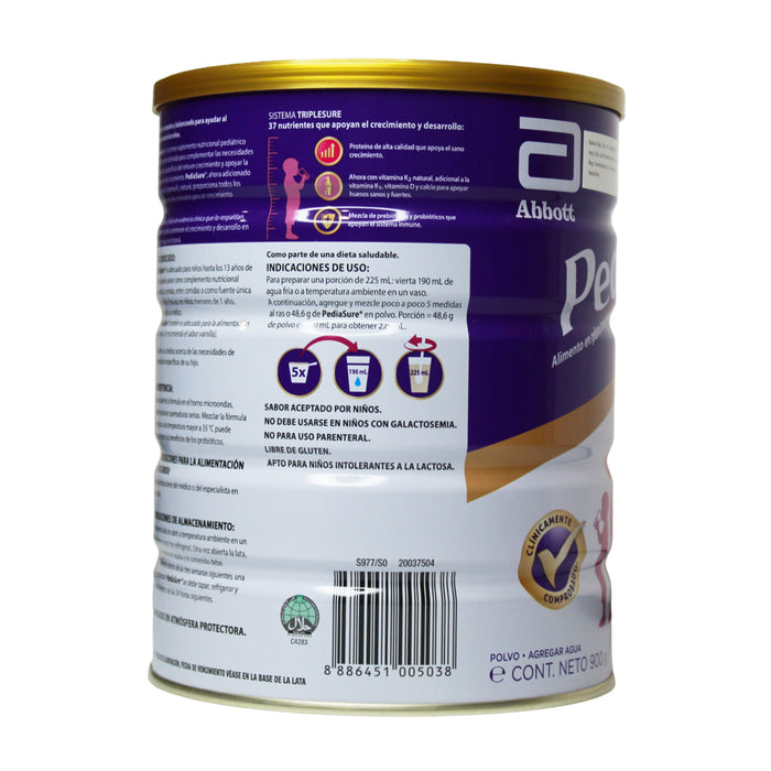 Suplemento Nutricional Pediasure Sabor Fresa X 900 Gr
