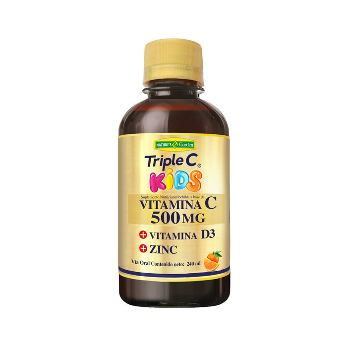 Suplemento Nutricional Triple C Kids Vitamina C D3 Zinc Solución X 240Ml