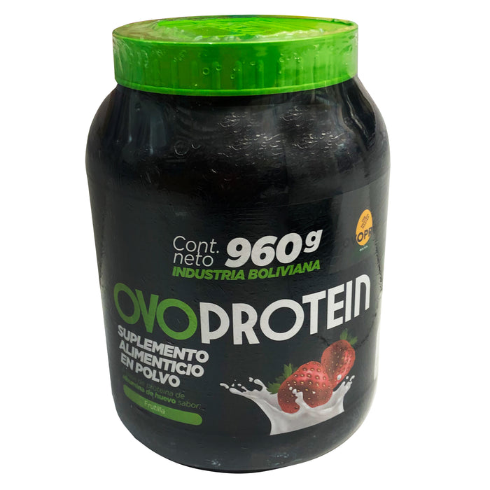 Suplemento Proteico Ovoprotein Albúmina De Huevo Sabor Frutilla X 960 Gr