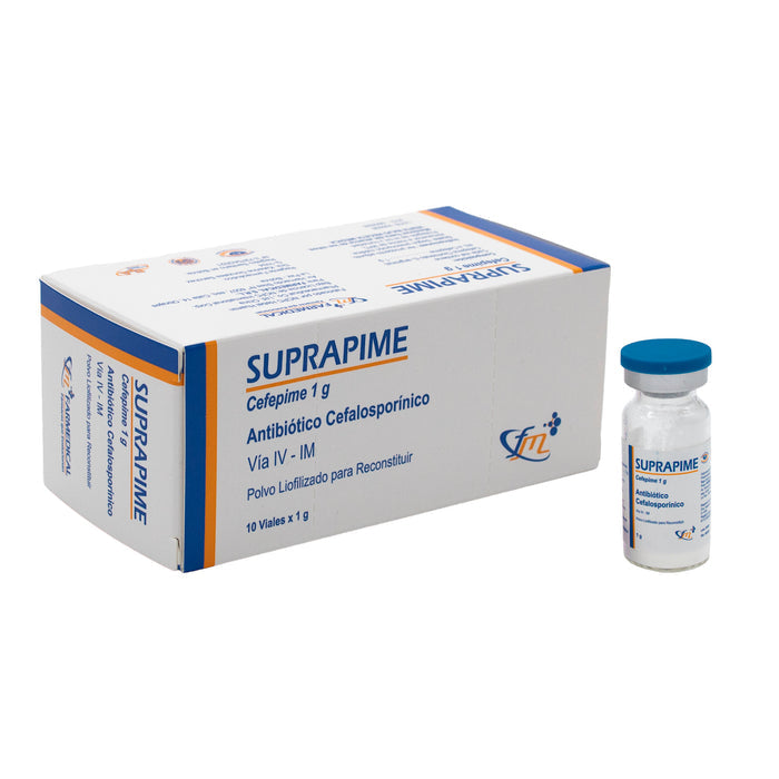 Suprapime 1G Im-Iv Cefepima X 1 Ampolla