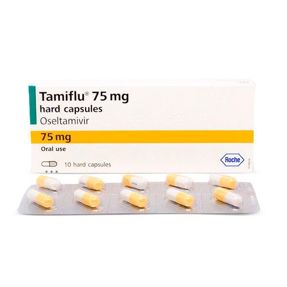 Tamiflu Oseltamivir 75Mg Influenza X 10 Capsulas