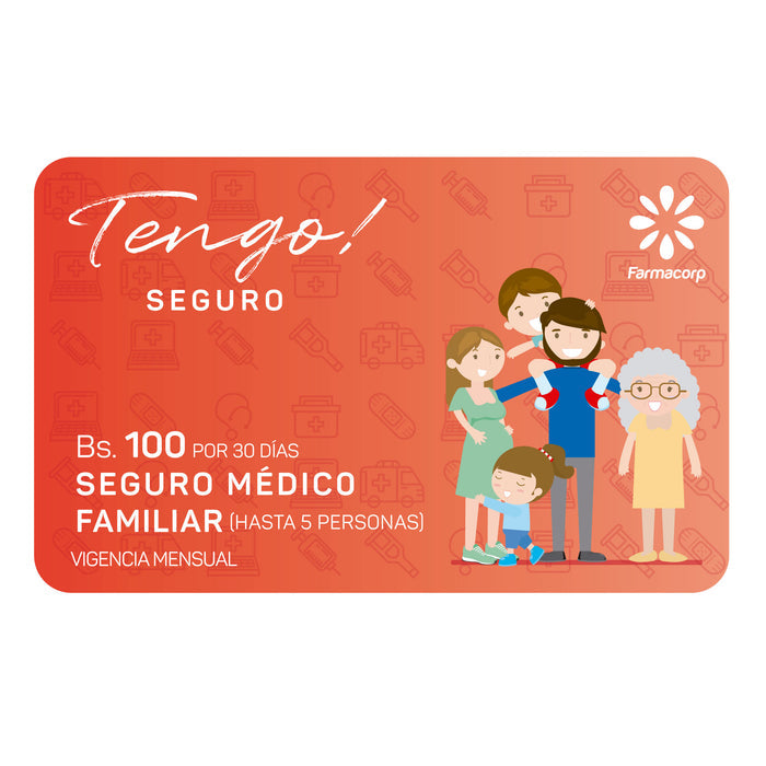 Tarjeta Tengo Seguro Plan Familiar