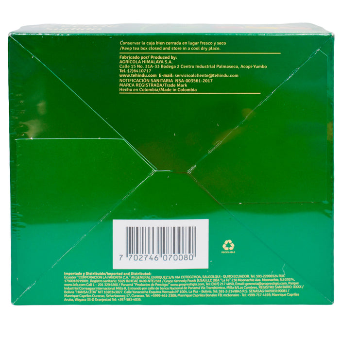 Té Verde Sabores Surtidos Hindú X 50 Unidades