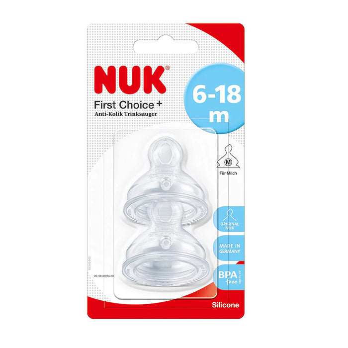 Tetina Repuesto First Choice Nuk 6-18M X 2 Unidades