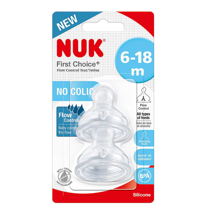Tetina Repuesto First Choice Nuk 6-18M X 2 Unidades